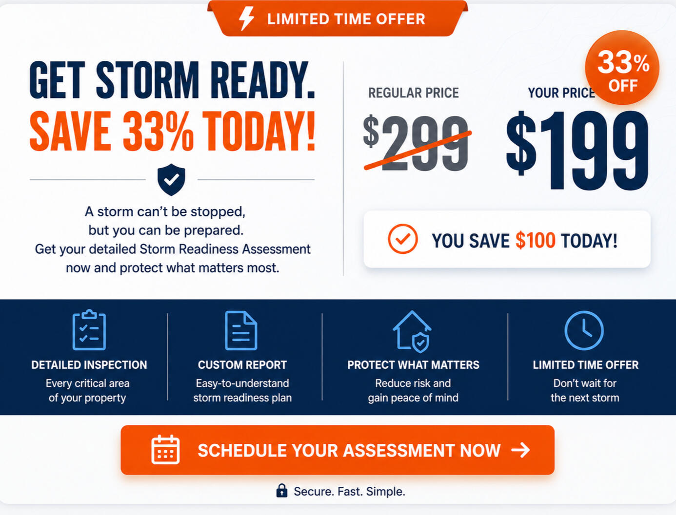 33% off sale Schedule Now